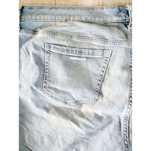 Torrid 22 Women's Jean Shorts Acid Wash Distress Stretch Pockets Button Zip - Picture 7 of 8